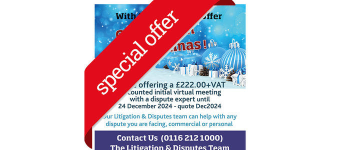 Countdown to Christmas Special Offer:  Book a Dispute Resolution Meeting Before 24th December!